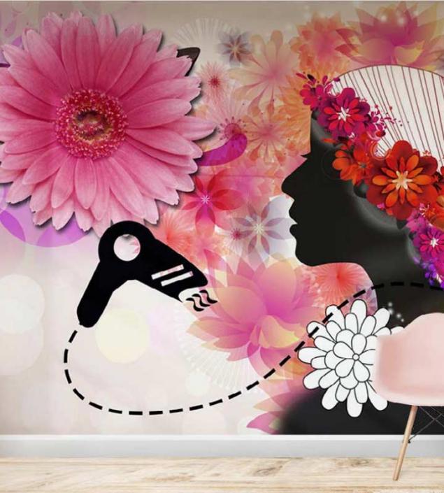 Hair Saloon Custom Wallpaper
