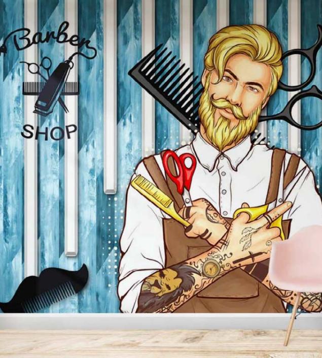 Barber Cutting Shop Wallpaper