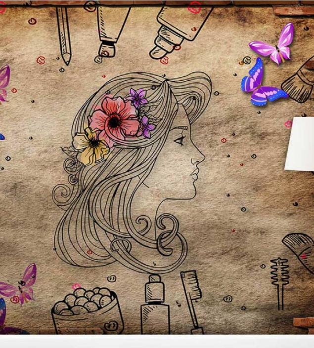 Girl's Parlour Wall Mural