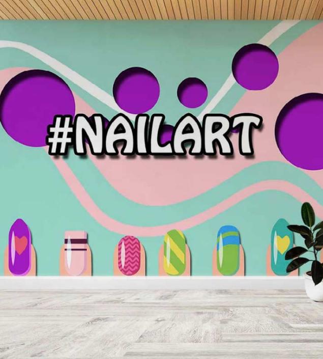 Nail Art Wall Mural