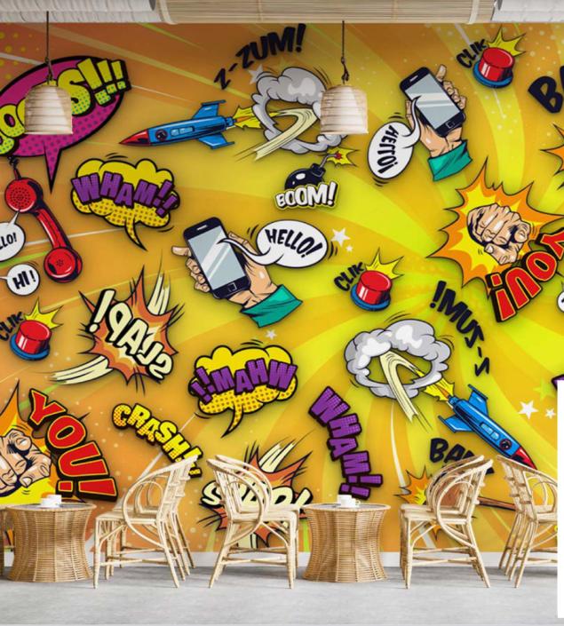 Stickers Wall Mural