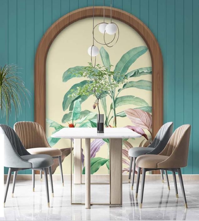 Tropical Door Wallpaper
