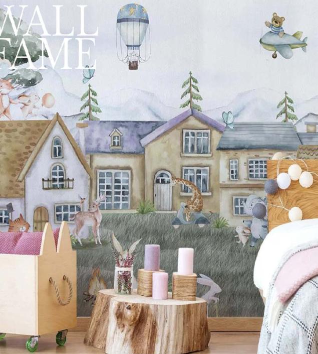 Kids House Wall Mural