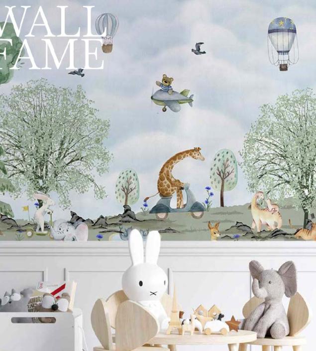 Playful Animal Friends Wallpaper