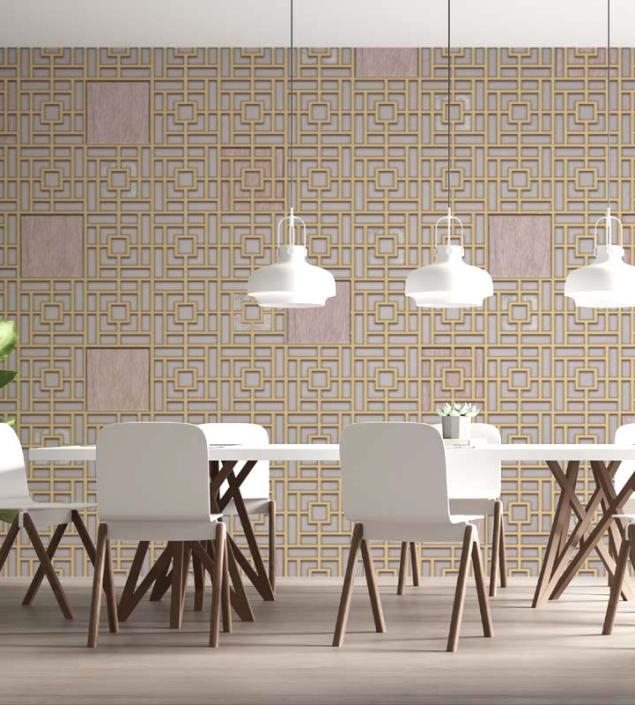 Window Mesh Design Mural