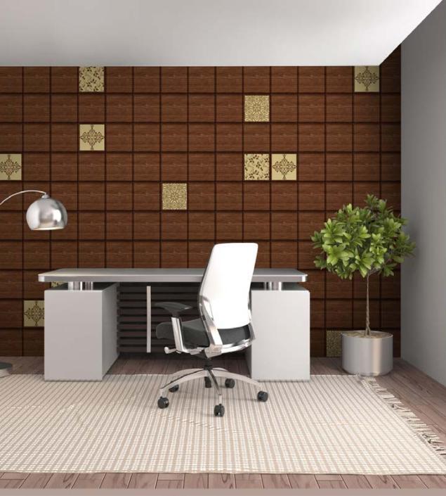 Wooden Boxes Design Mural