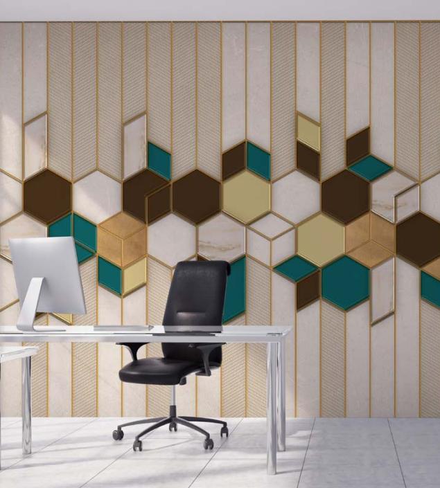 Pretty Office Design Mural