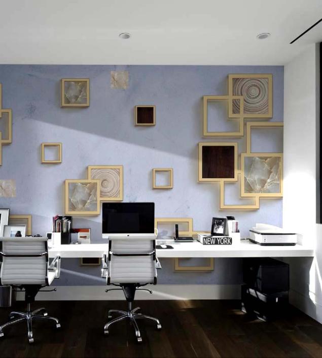 Boxes Design Wall Mural