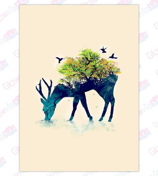 Lovely Deer Art Canvas