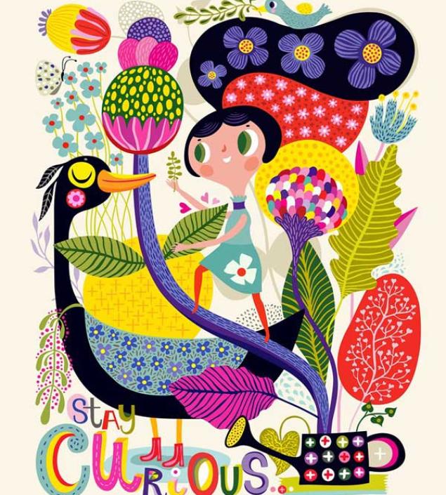 Stay Curious Art Canvas Print