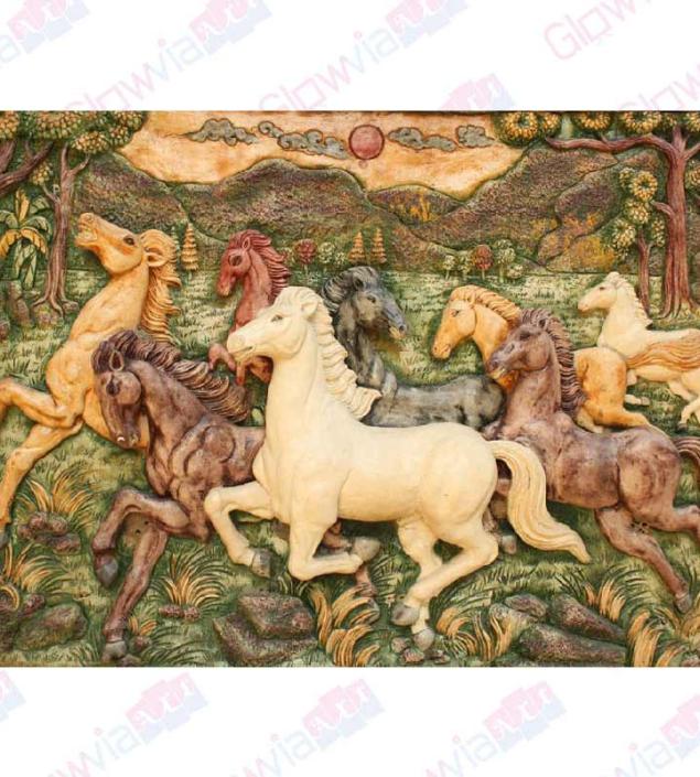 Eight Running Horses Canvas