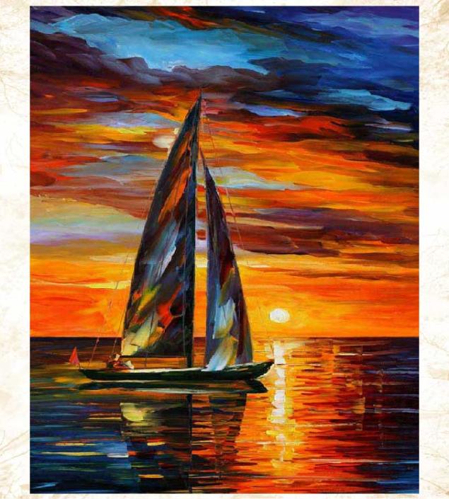 Sea Boat Art Canvas