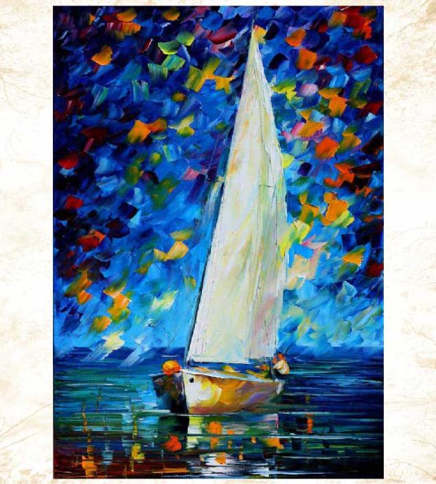 River Boat Painting Canvas