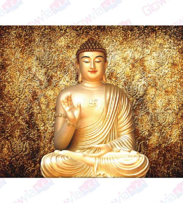 Golden Buddha Print Canvas