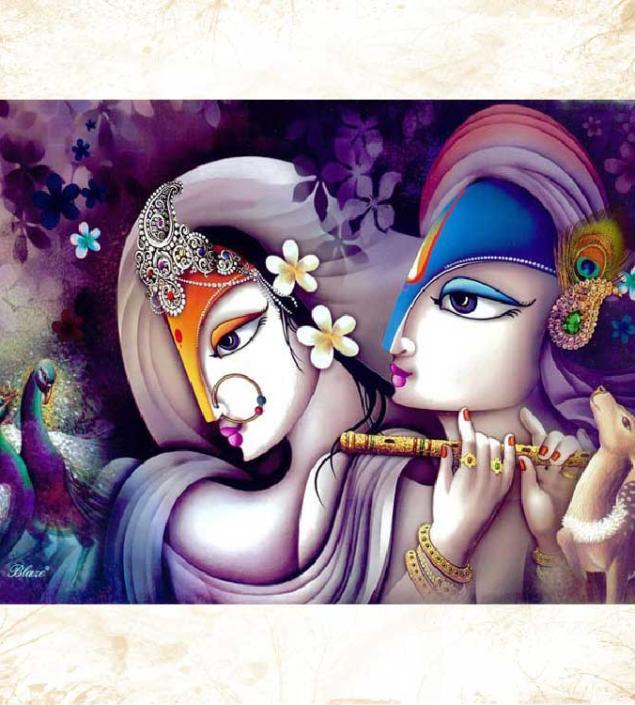 Radha Krishna Art Canvas