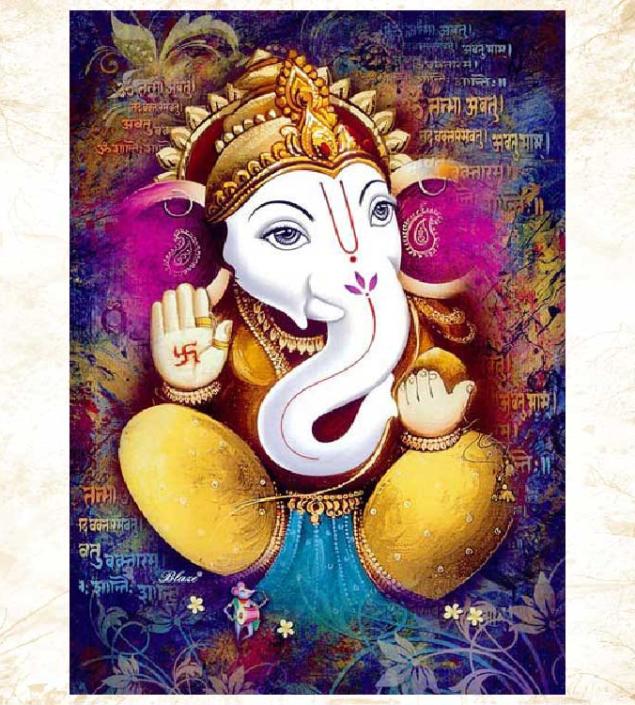 Ganesha Art Canvas & Frame