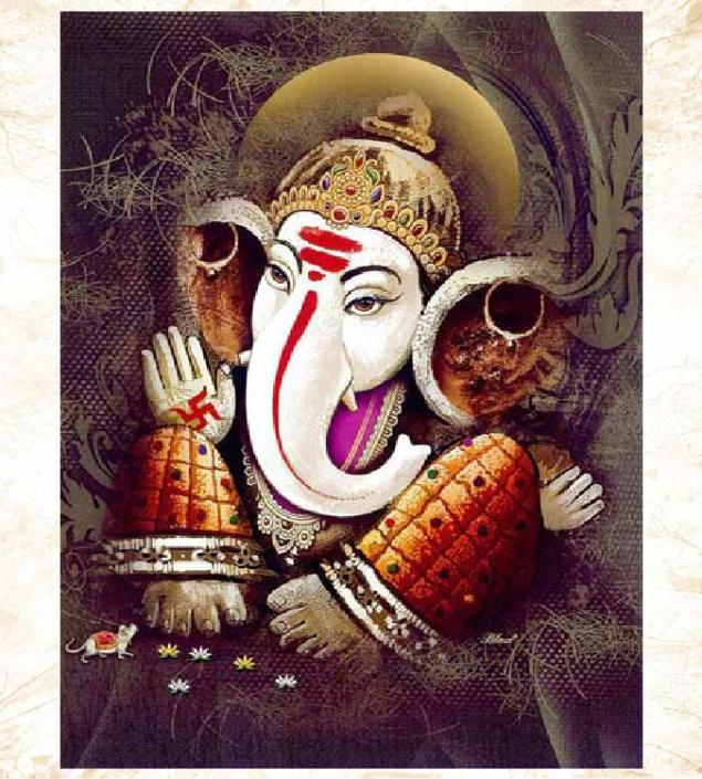 Lord Ganesh Painting Canvas