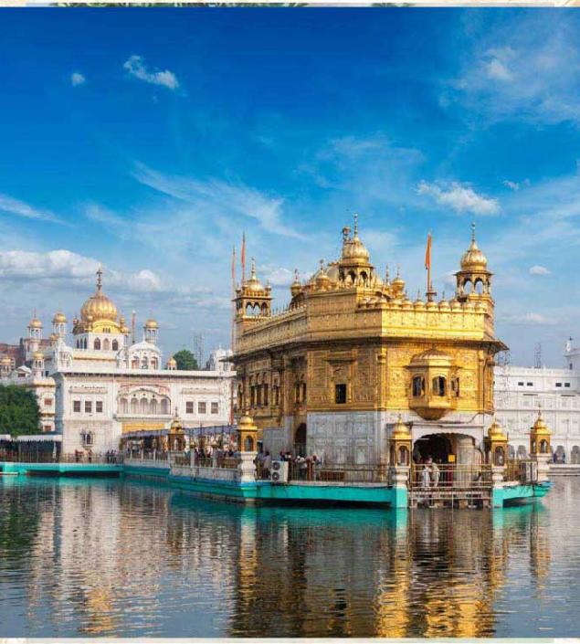 Golden Temple Digital Canvas