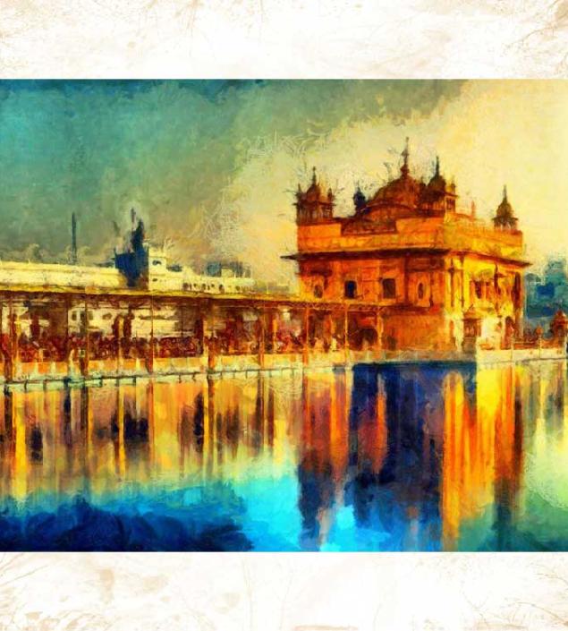 Golden Temple Art Frame