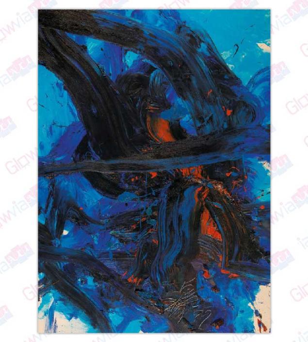 Abstract Blue Art Mix
