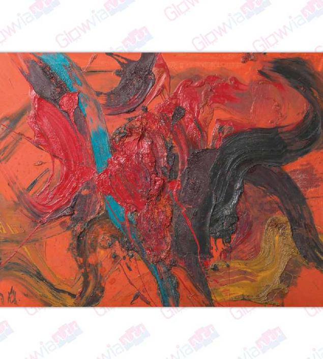 Orange Abstract Color Art