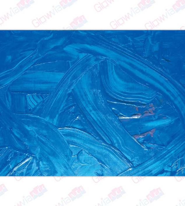 Solid Blue Abstract Art