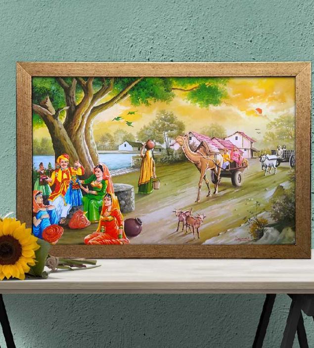 Shopping in the Town Art