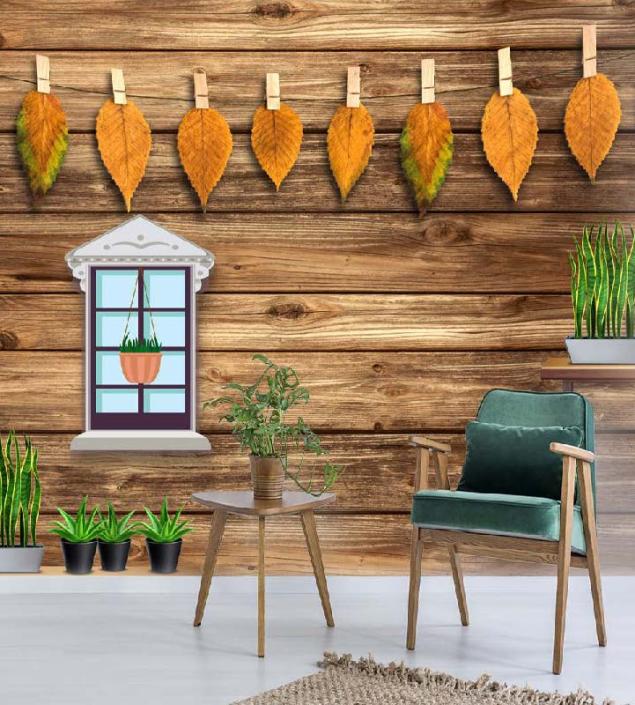 Wooden Cutting Strips Wallpaper