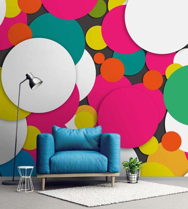Colorful Circle Shape Wallpaper