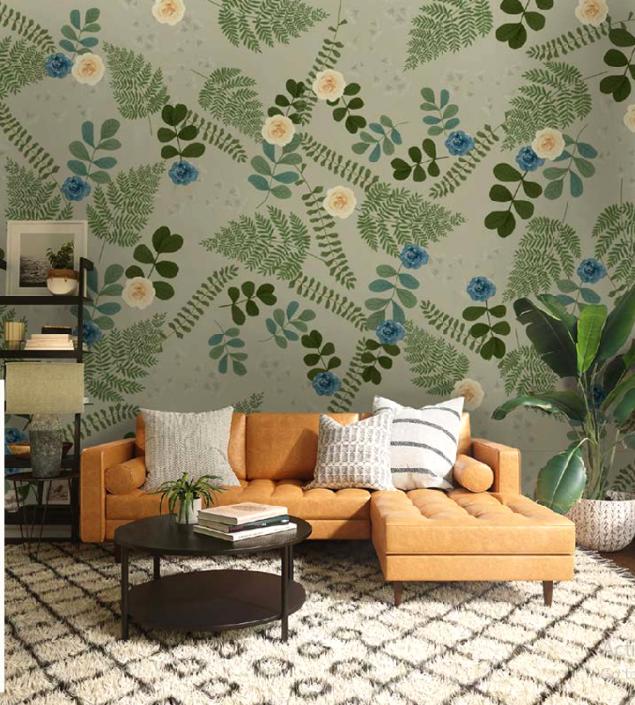 Leaves Design Custom Wall Mural Duplicate