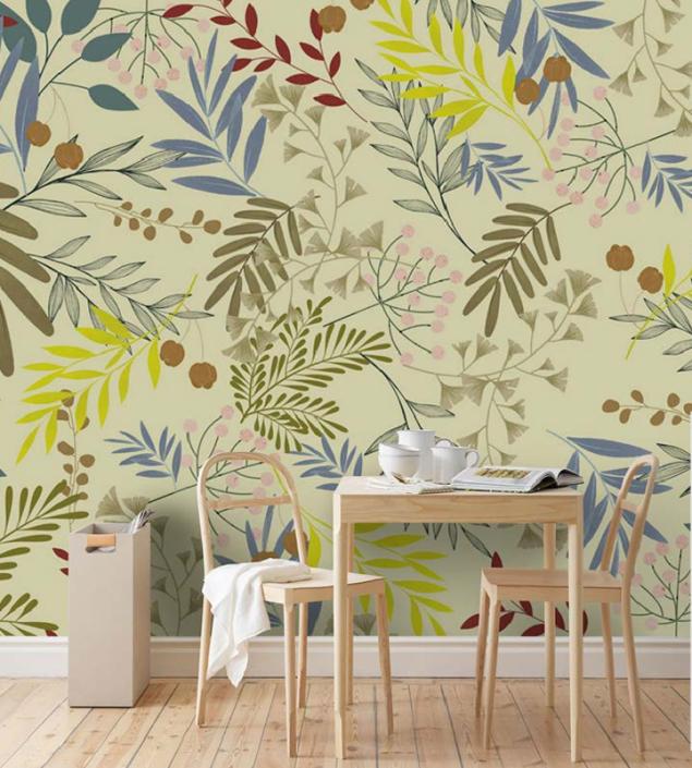 Leaves Customized Wall Mural