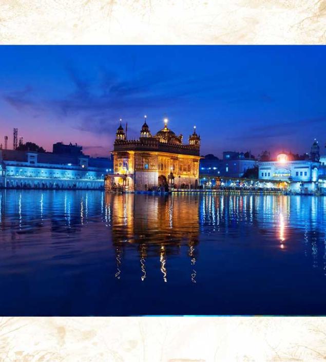 Golden Temple Night View Canvas Golden Temple Night View Canvas