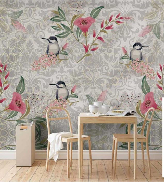 Flowers and Birds Mural