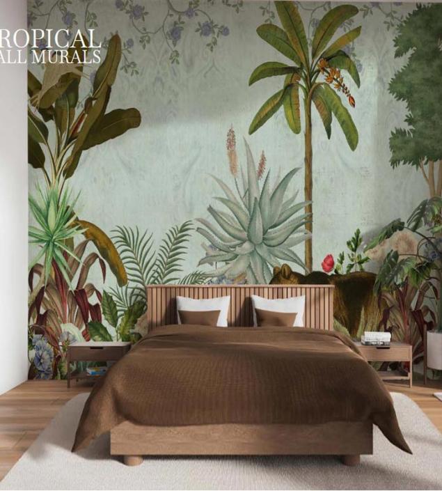 Tropical Bear Wallpaper