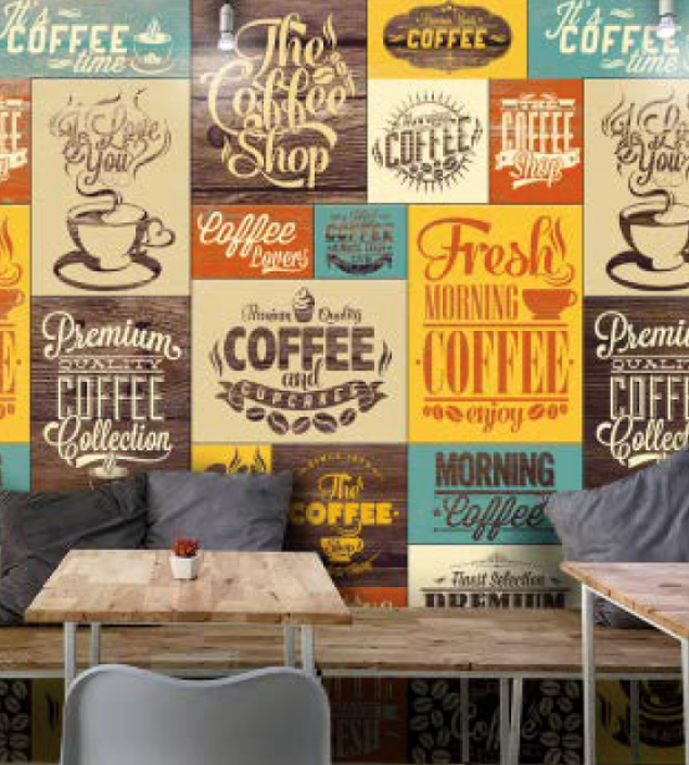 Coffee Cafe Wall Mural