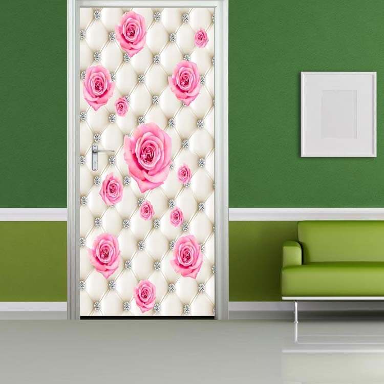 Roses on Fabric Mural