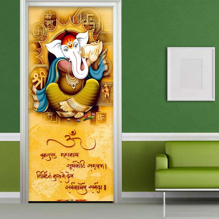 Lord Ganesha Door Mural