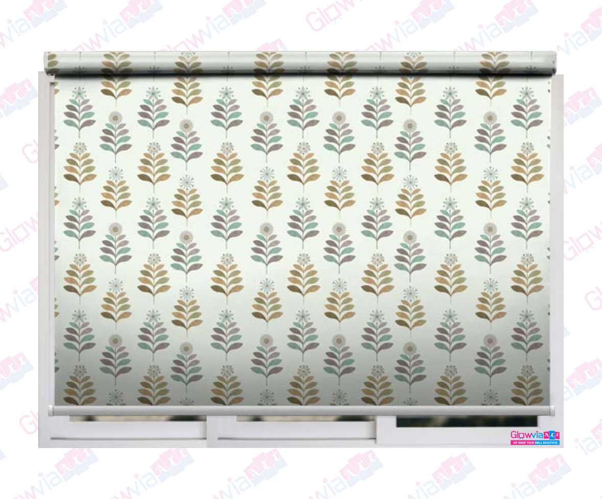 Leaf Design Window Blind