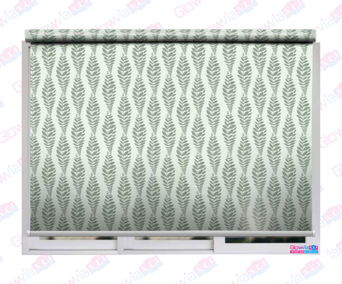 Leaf Pattern Window Blind