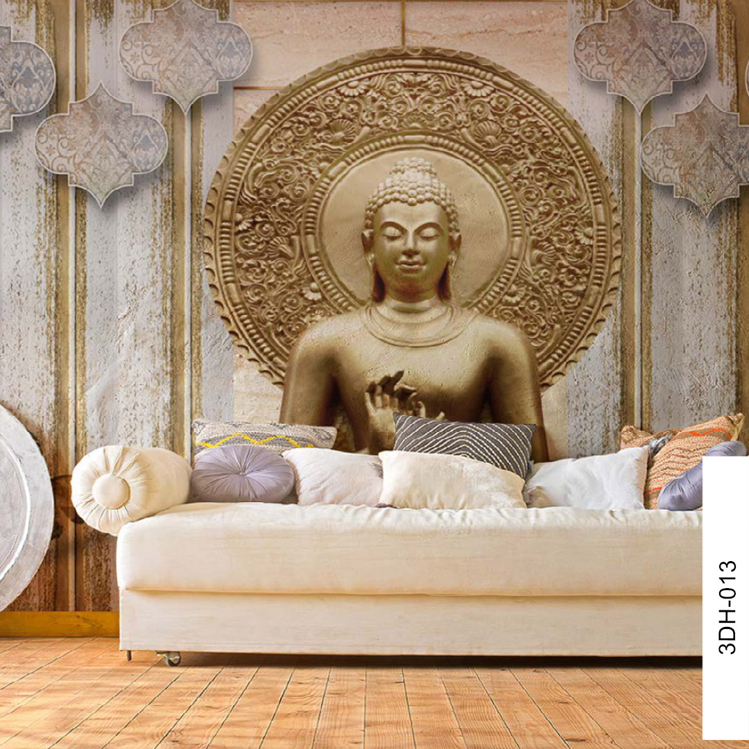 Golden Buddha Wall Mural