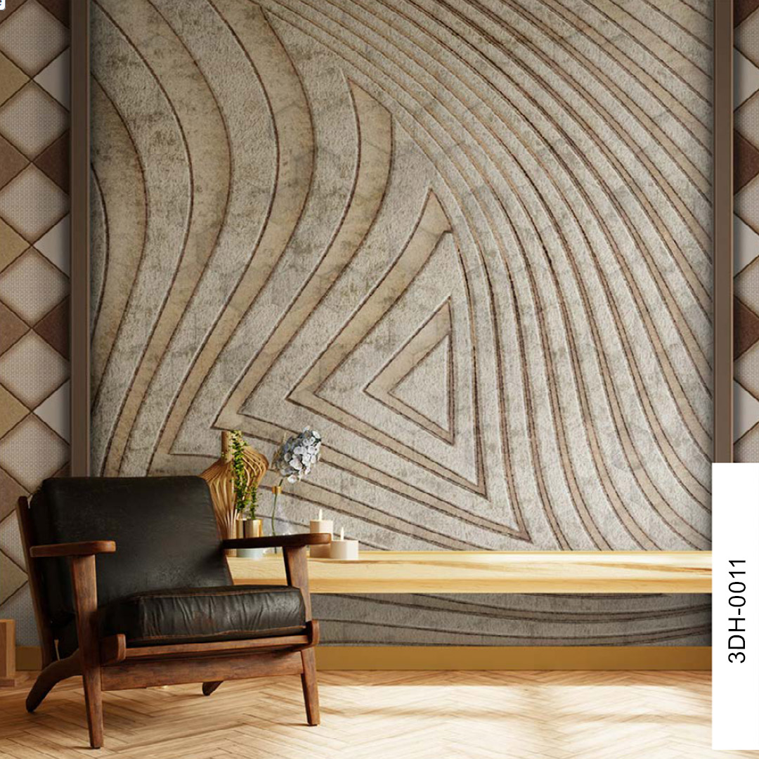 Triangle Stripe Mural