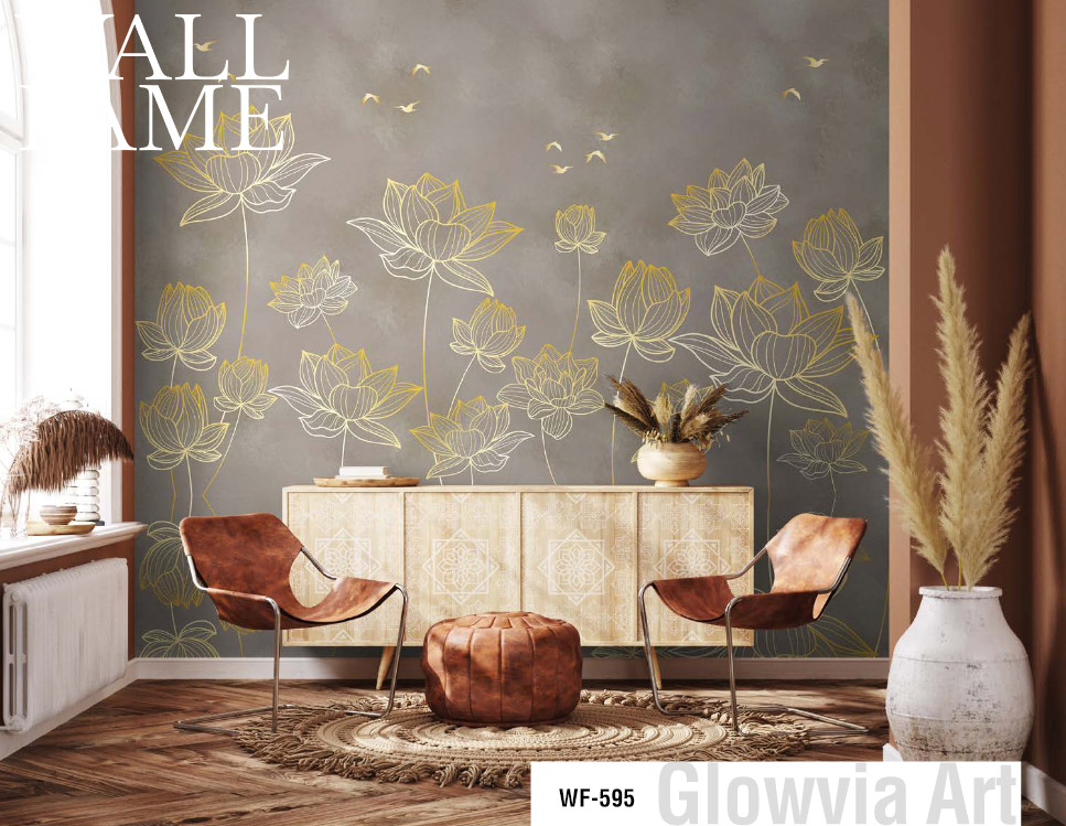 Lining Flowers Design Mural