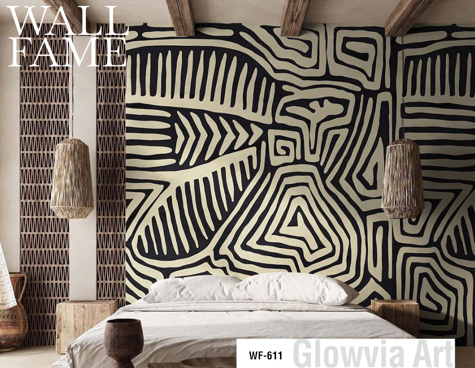 Stripe Design Wall Mural