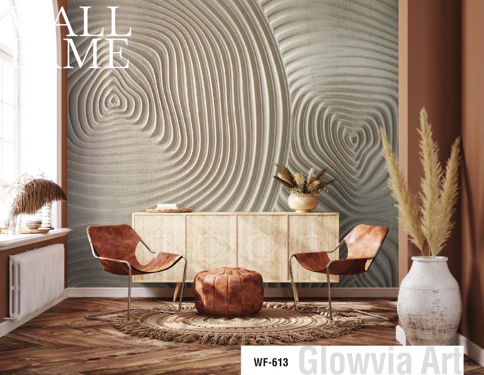 3D Round Shape Wall Mural