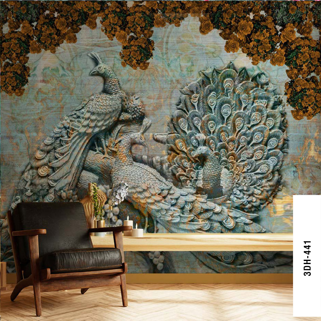 Peacock Wall Mural