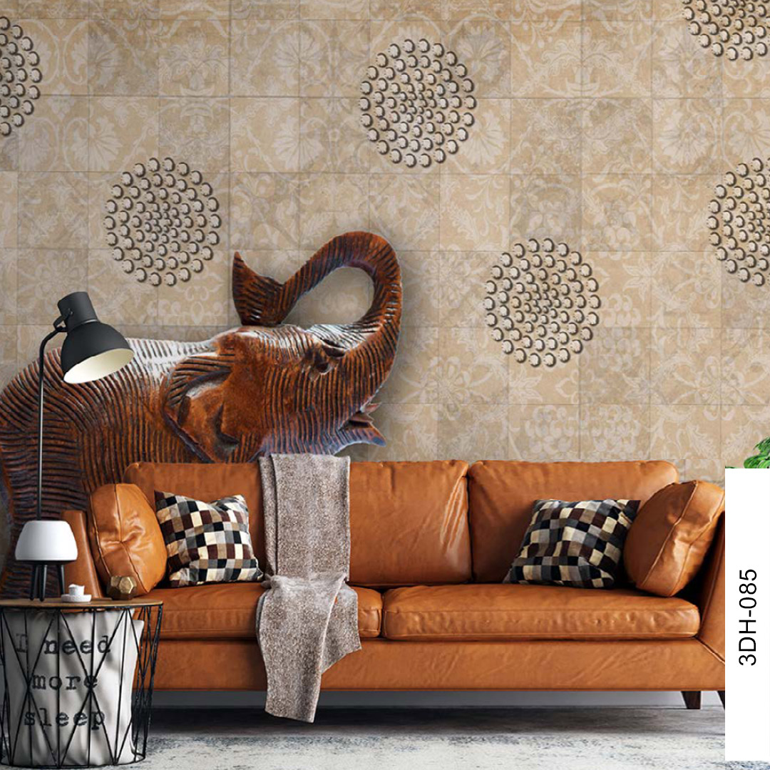 Wooden Elephant Mural