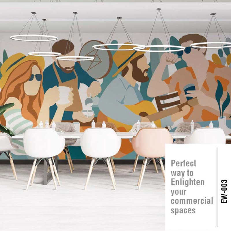 Music In Cafe Mural