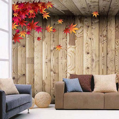 Wooden Strip Wall Mural