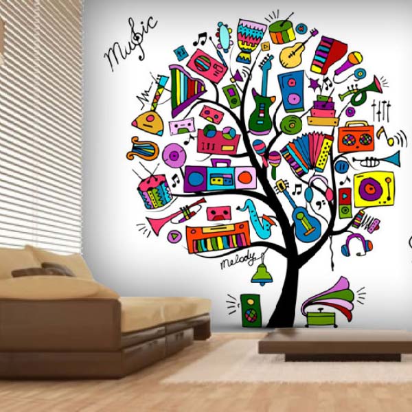 Music Tree Wall Mural