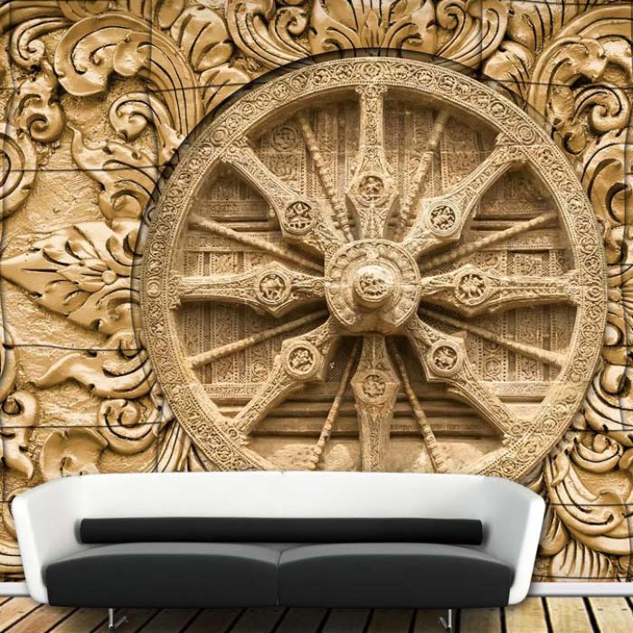 Stone Chakra(Wheel) Mural